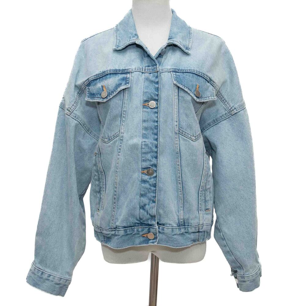 Zara Authentic Denim by TRF Jean Jacket Size Large